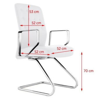 FOTEL KOSMETYCZNY RICO 399 BIAŁY